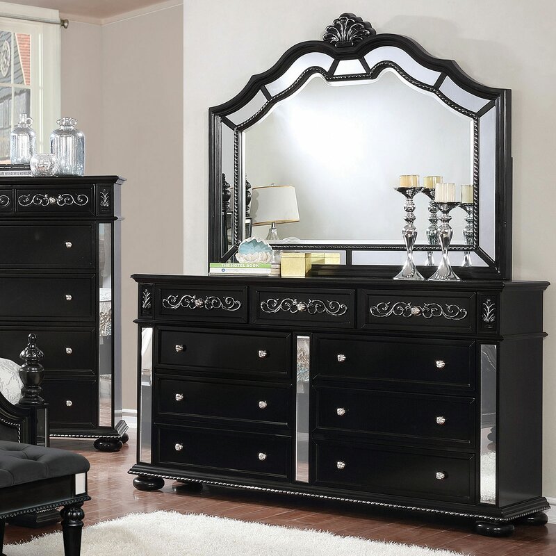 Rosdorf Park Gwendolyn 9 Drawer Dresser With Mirror Reviews