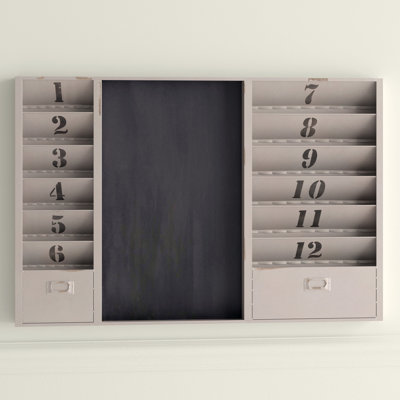 Cloey Wall Mail Storage Organizer With Chalkboard Joss Main