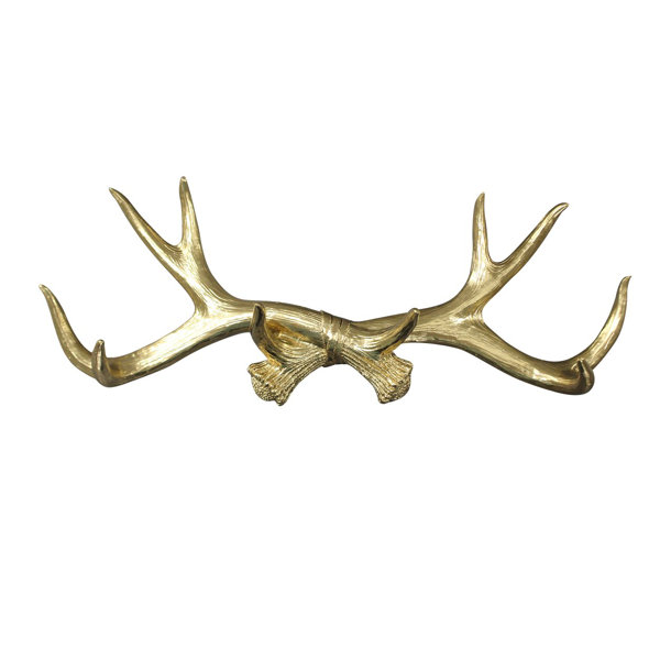 Faux Antler Wall Decor Wayfair Each moose antler mount is hand stained to mimic authentic antlers.