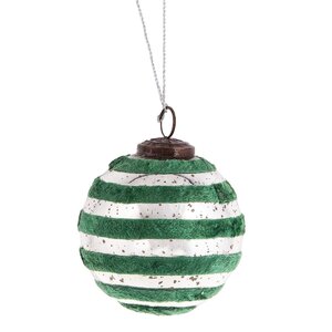 Father Frost Large Velvet Ball Ornament