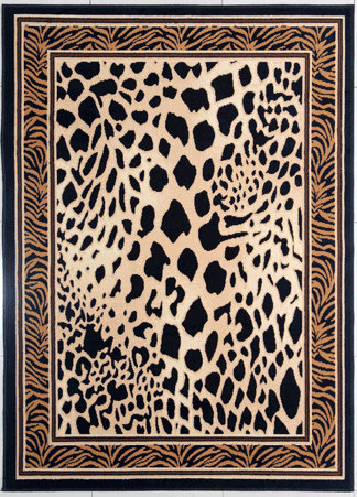 Devaughn Black/Brown Area Rug by Bloomsbury Market