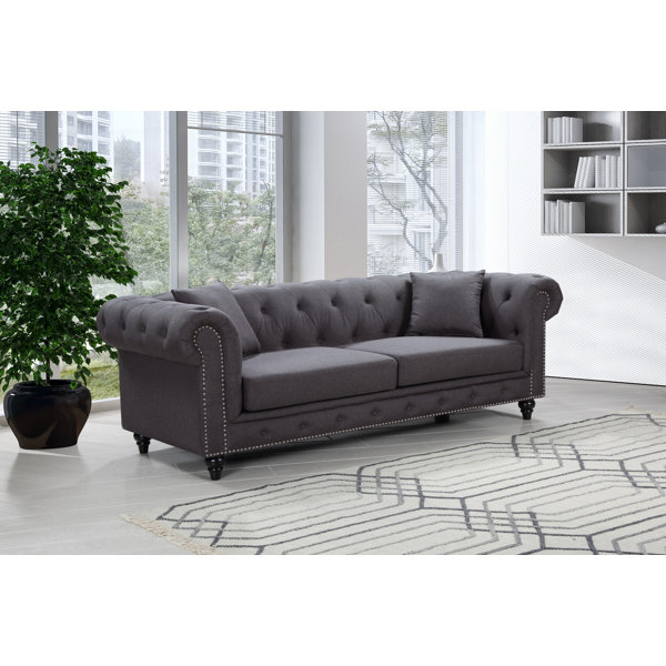 Excellent Reviews Kylan Chesterfield Sofa Get The Deal! 60% Off
