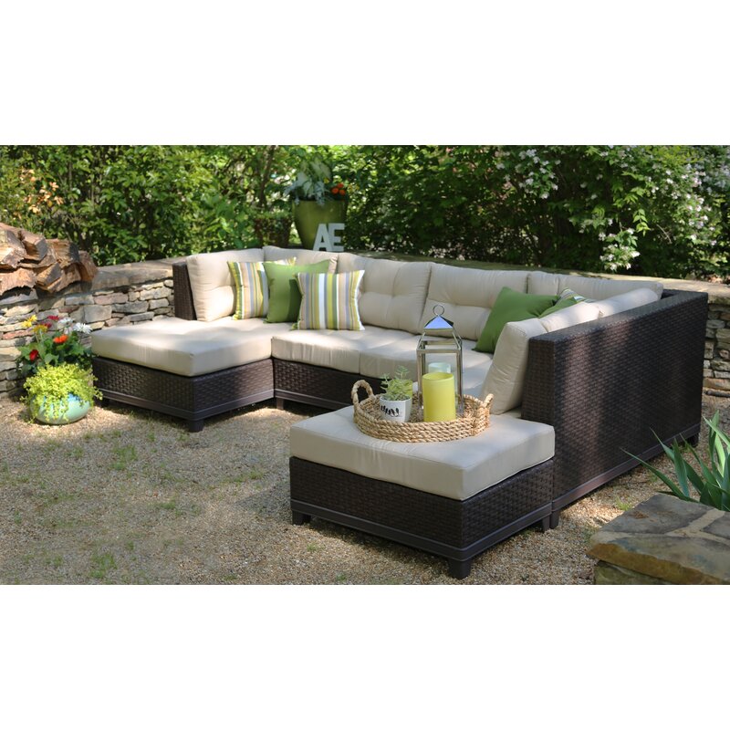 Three Posts Madison Avenue Patio Sectional With Sunbrella Cushions