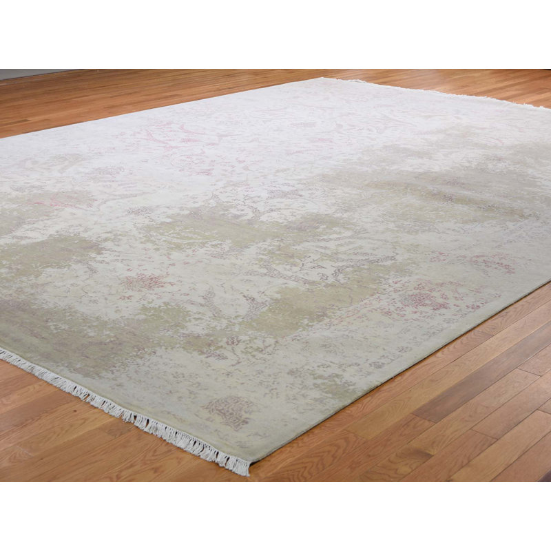 Bloomsbury Market One Of A Kind Braga Hand Knotted Gray 12 X 15 6 Area Rug Wayfair