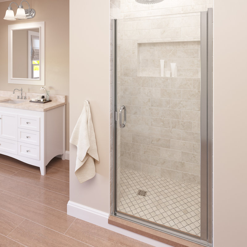 Basco Infinity 33 W X 72 H Semi Frameless Shower Door Wayfair