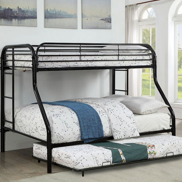 Harriet Bee Alderete Twin Over Bunk Bed With Trundle Wayfair Twin Bunk Bed With Trundle