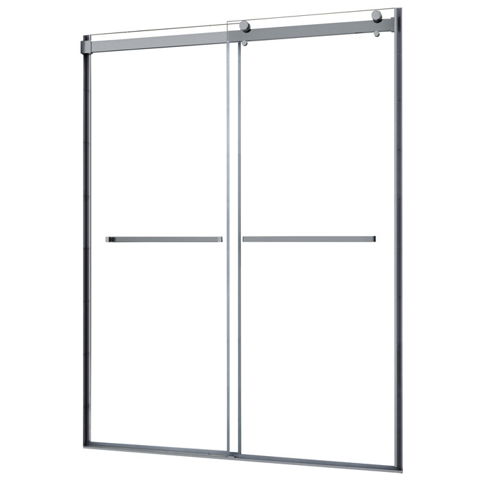 Lagoon Roller 59 X 76 Double Sliding Frameless Shower Door