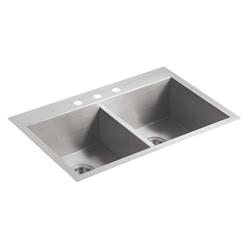 Kohler Vault 33" L x 22" W x 9-5/16" Top-Mount/Under-Mount ...