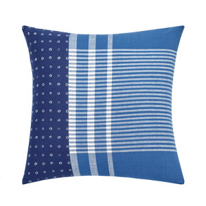 Shibori Chic Cotton Throw Pillow