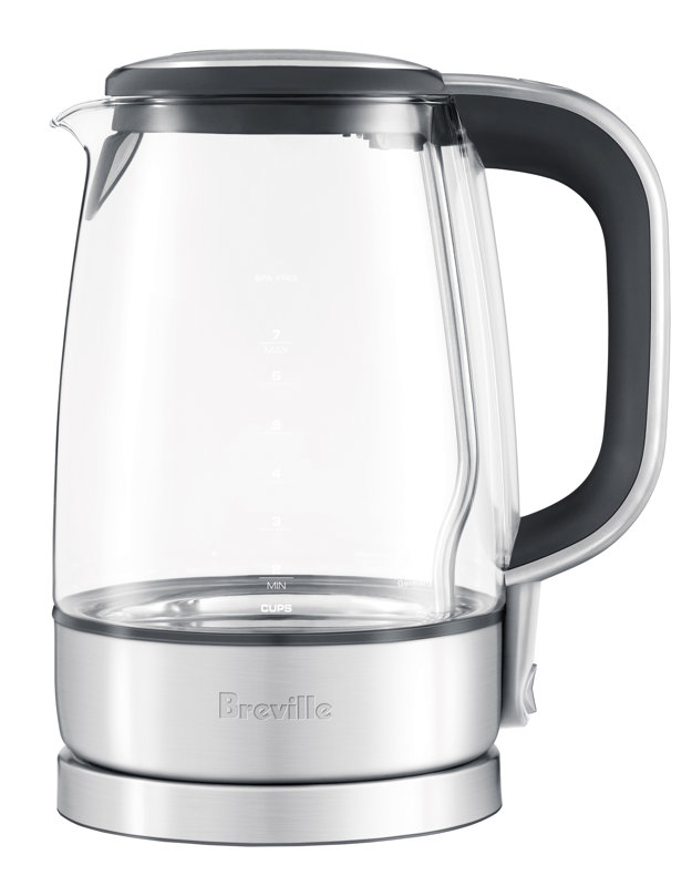 Breville 1.75 Qt. Glass/Stainless Steel Electric Tea Kettle