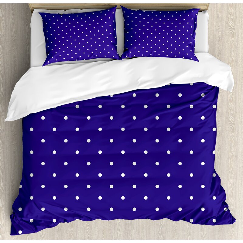 Ambesonne Cute Polka Dots Pattern Nostalgic Feminine Shabby