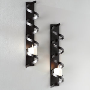 Pillar Metal Sconce Set (Set of 2)