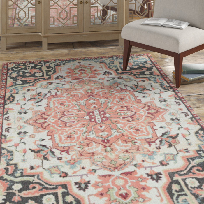 Dario Peach Pink Area Rug Dario Peach Pink Area Rug