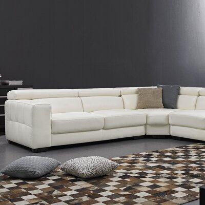 David Divani Designs Leather Symmetrical Sectional David Divani Designs ...