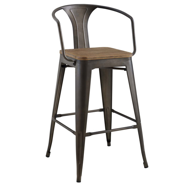 Ashlyn 30 Powder Coated Steel Bar Stool by Willist