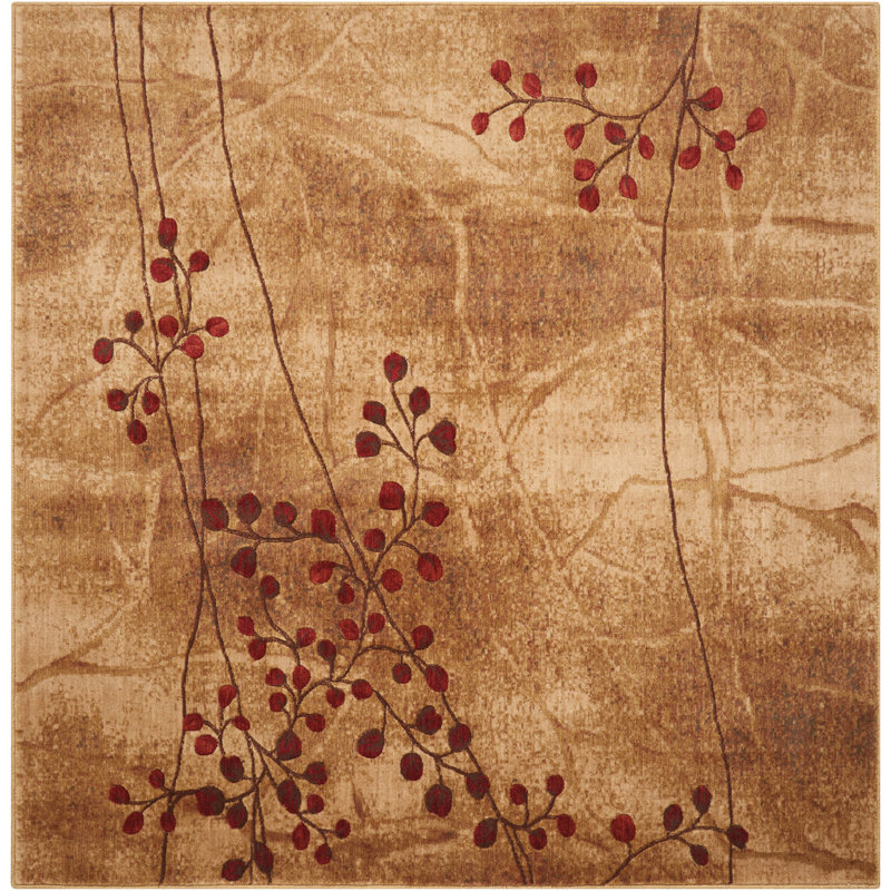 Andover Mills Smithtown Floral Taupe Area Rug Reviews Wayfair