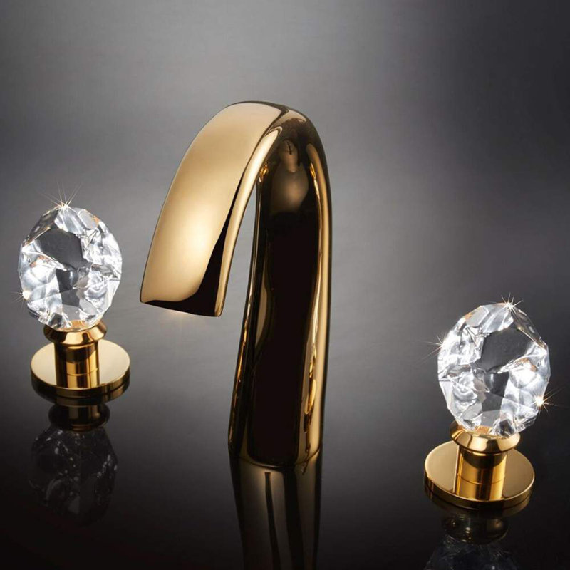 Maestrobath Swarovski Crystal Widespread Bathroom Faucet Wayfair Widespread Bathroom Faucet