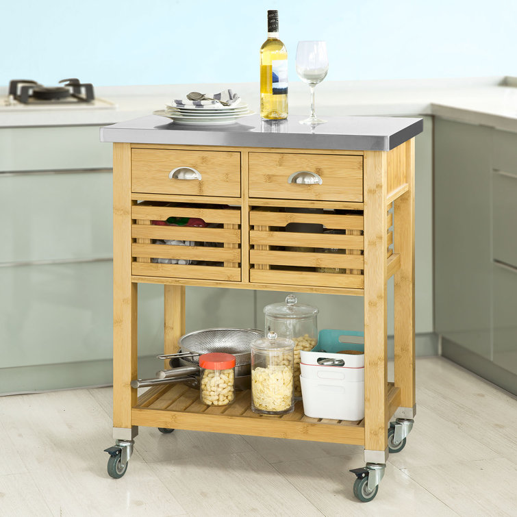 Brambly Cottage Kelloch Kitchen Cart Reviews Wayfair Co Uk