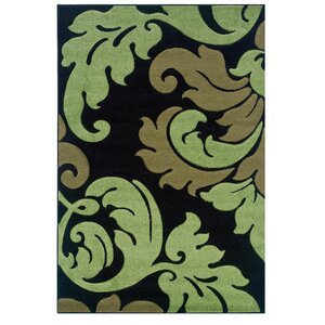 Black/Green Area Rug