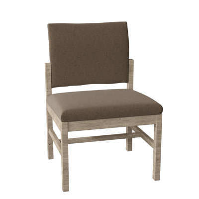 Leonard Upholstered Side Chair Fairfield Chair Body Fabric 3158 Bamboo Frame Color French Oak