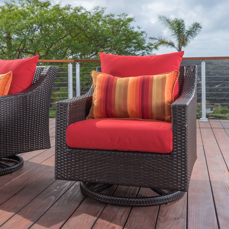 Three Posts Northridge 2 Piece Swivel Patio Chair with ...