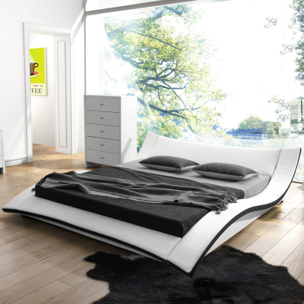 #2 Damen Upholstered Platform Bed By Wade Logan Coupon
