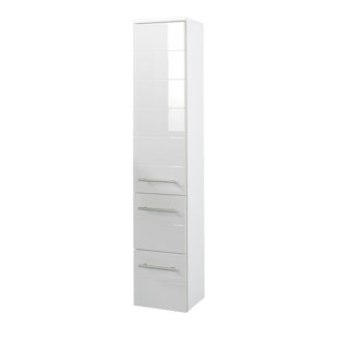 Tall Bathroom Cabinets Wayfair Co Uk Rimini 25 X 130cm Wall Mounted Tall Bathroom Cabinet