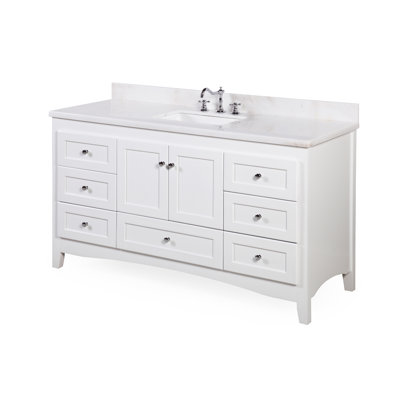 Bathroom Vanity Kansas City kbc elizabeth 60" single bathroom vanity set & reviews | wayfair Bathroom Vanity Kansas City kbc elizabeth 60" single bathroom vanity set & reviews | wayfair