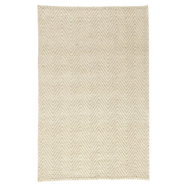 Honesdale Hand-Woven Ivory/Beige Area Rug by Three Posts