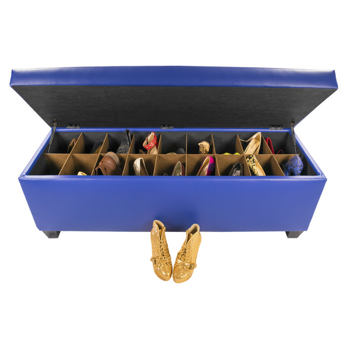 Winston Porter Kenley Retro 36 Pair Shoe Storage Bench Wayfair Ca