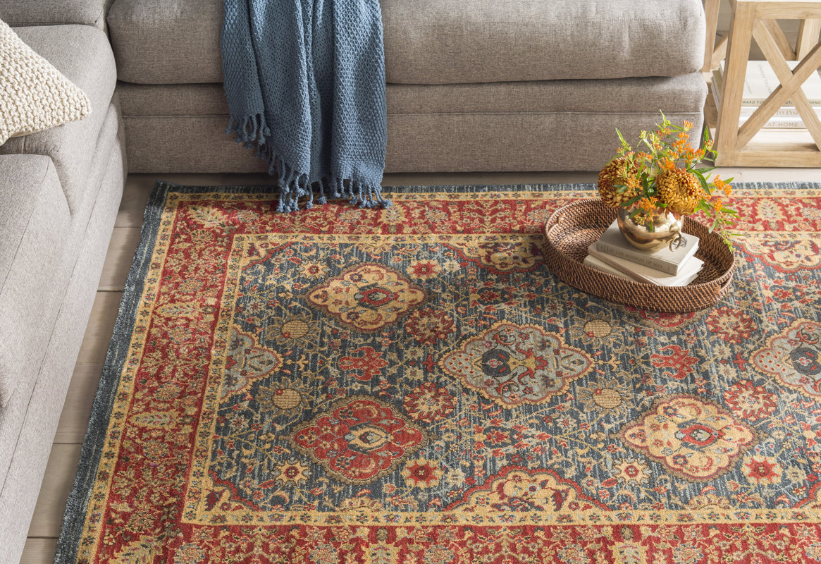 Darby Home Co Alto Red/Blue Area Rug & Reviews Wayfair