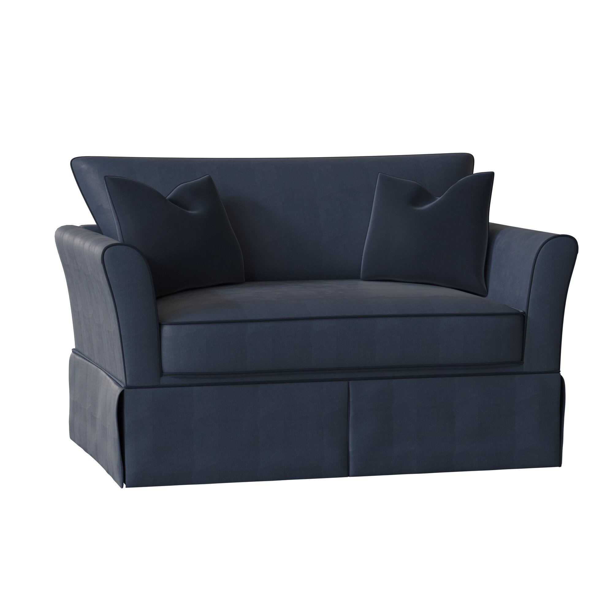 navy blue chair and a half