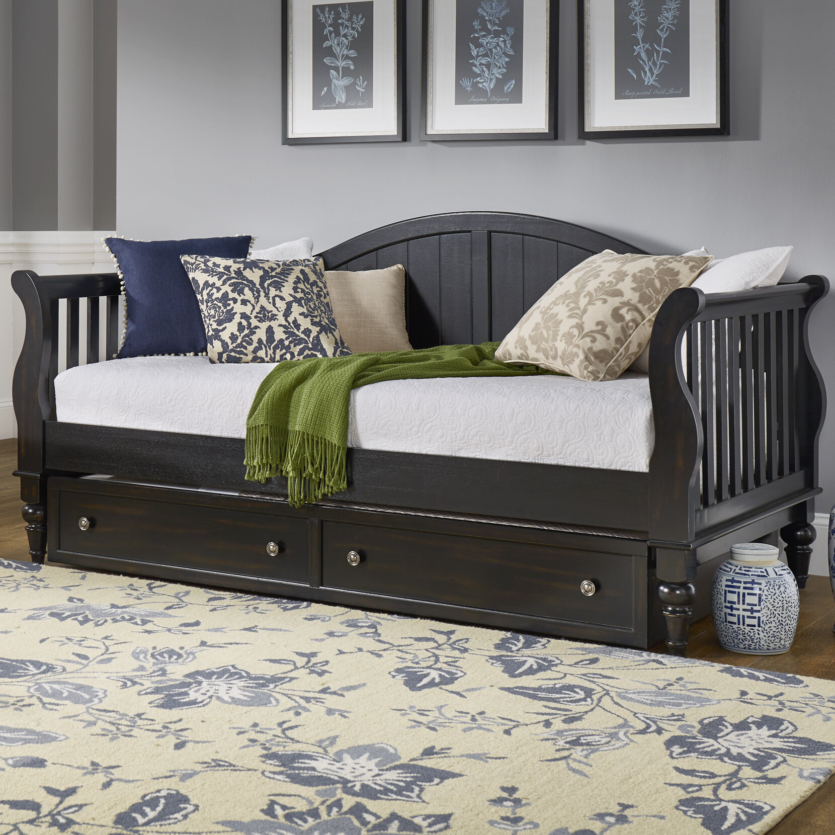 Three Posts Fort Collins Twin Daybed With Trundle And Toybox