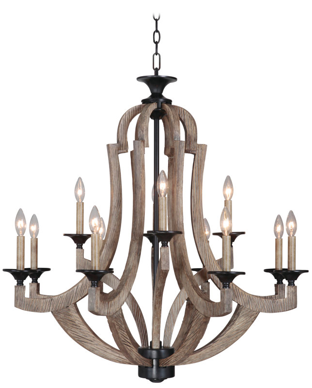 Marcoux 12-Light Candle-Style Chandelier
