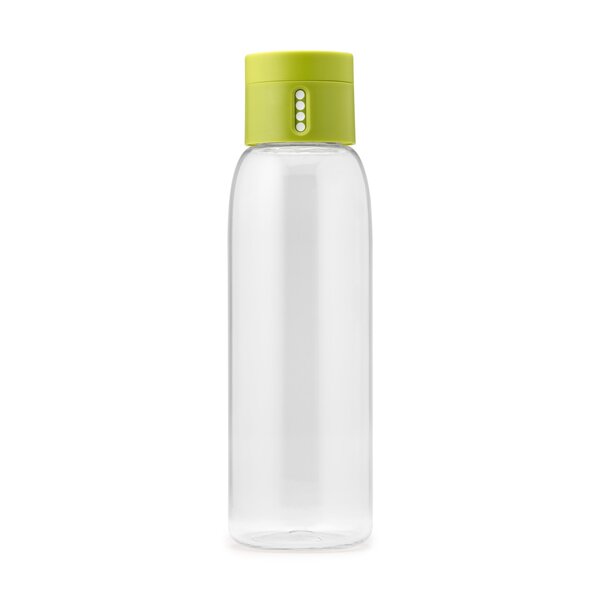 Dot Hydration Tracking 20 oz. Plastic Water Bottle by Joseph Joseph