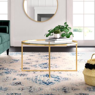 Gold Round Glass Coffee Table Wayfair