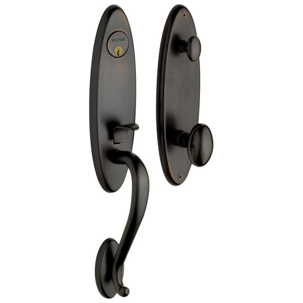 Blakely Single Cylinder Handleset with Egg Interior Knob and Emergency Egress 2 by Baldwin