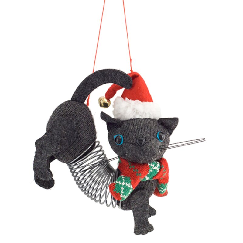 The Holiday Aisle Polyester Slinky Cat | Wayfair