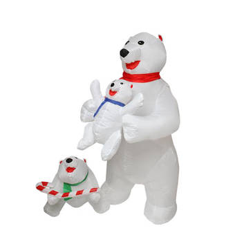 Northlight Inflatable Cute Polar Bear Family Lighted Christmas Inflatable Cute Polar Bear Family