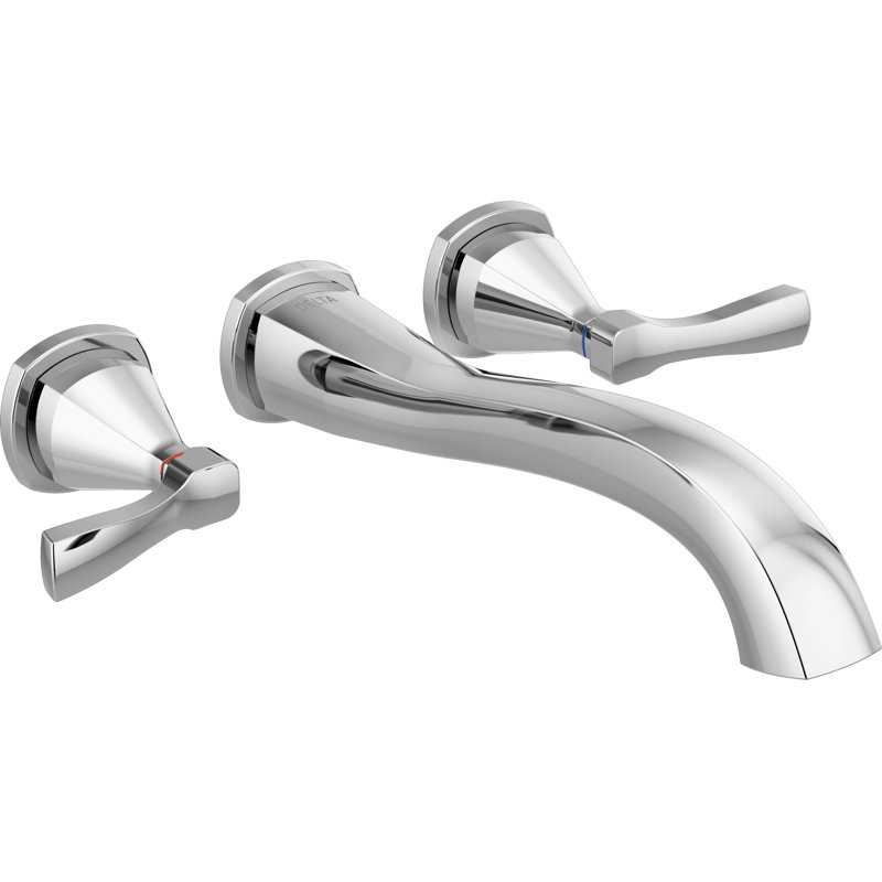 Delta Stryke Double Handle Wall Mounted Roman Tub Faucet Trim