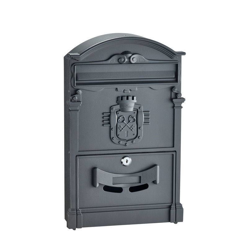 Ancient Castle Locking Wall Mounted Mailbox
