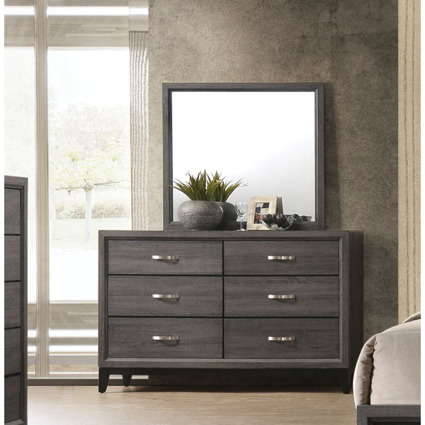 Design Beare 6 Drawer Dresser With Mirror By Ivy Bronx Coupon