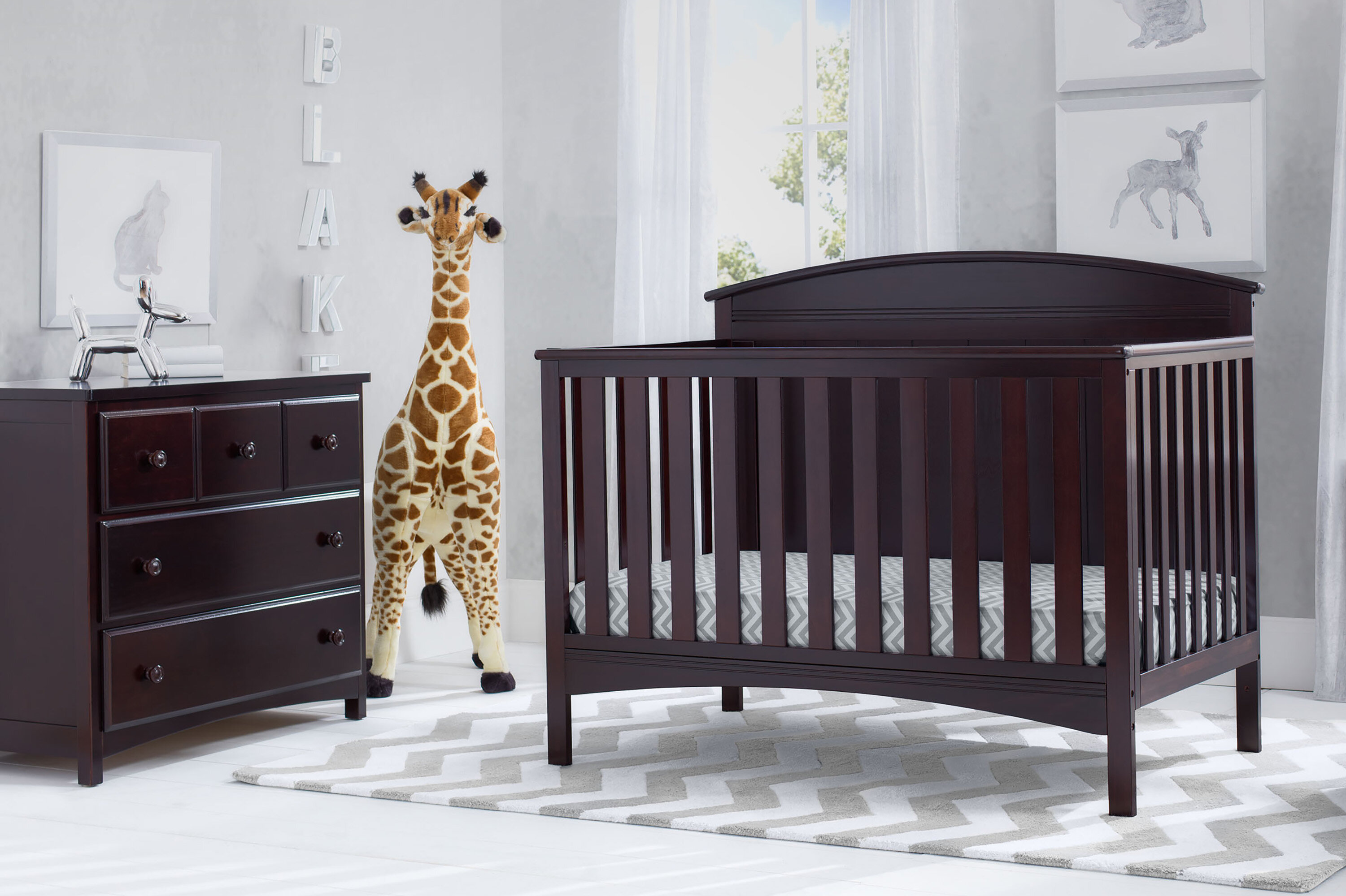 wood crib set