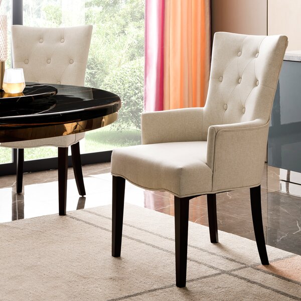 Friedman Upholstered Dining Chair (Set Of 2) By Rosalind Wheeler
