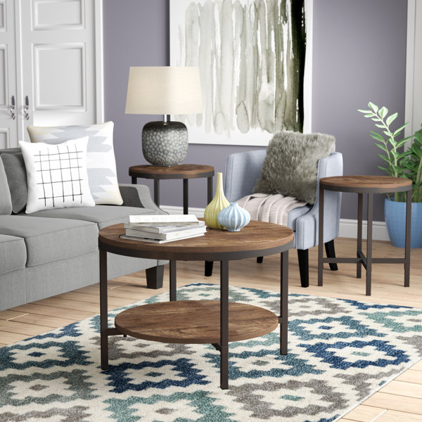 Absher 3 Pieces Coffee Table Set by Mercury Row
