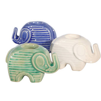 World Menagerie Elephant Ceramic Tealight Wayfair