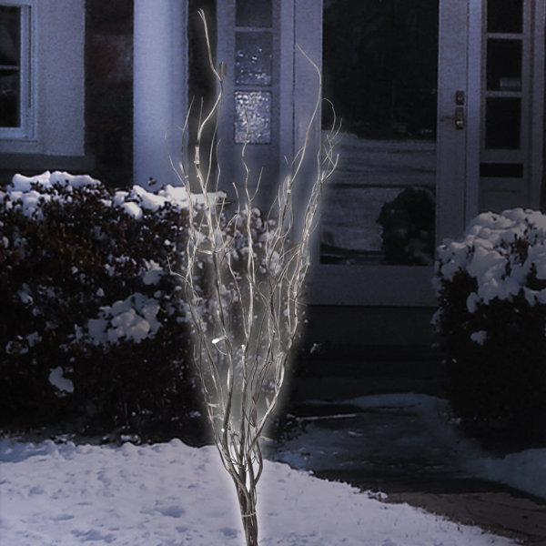Glitter Twig Tree Micro Mini Net Lights by The Holiday Aisle
