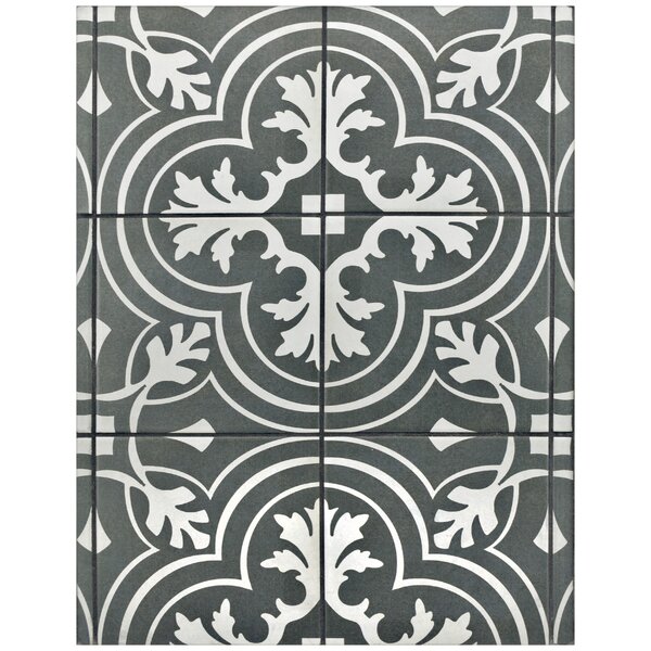 Forties 7.75 x 7.75 Ceramic Field Tile in Gray by EliteTile