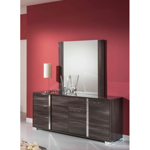 Looking for Demaria 6 Drawer Double Dresser With Mirror By Orren Ellis Cool