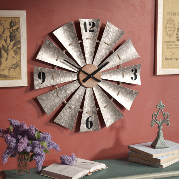 Oversized Windmill 28.5 Wall Clock by Gracie Oaks| @ $119.99